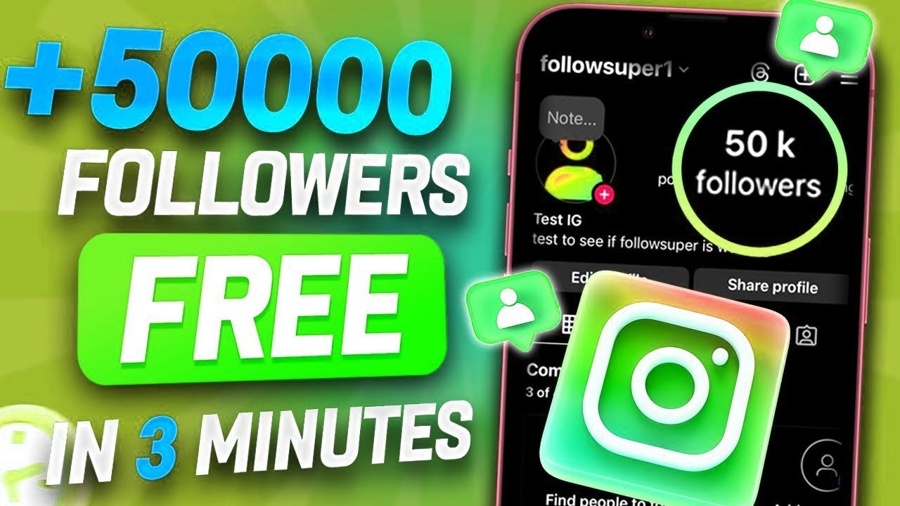 FREE INSTAGRAM FOLLOWERS 2024 – Get +50,000 Followers on Instagram ...